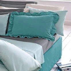 Dunelm Non Iron Plain Dye White Duvet Cover 7 Dunelm Non Iron Plain Dye White Duvet Cover -Furn. Shop 1000000598 alt03