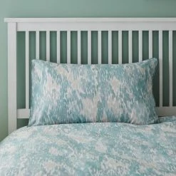 Dunelm Waves Teal Reversible Duvet Cover And Pillowcase Set -Furn. Shop 1000085364 alt04