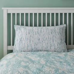 Dunelm Waves Teal Reversible Duvet Cover And Pillowcase Set -Furn. Shop 1000085364 alt05