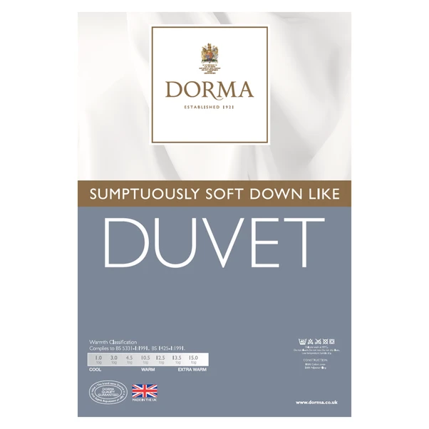 Dorma Sumptuous Down Like 4.5 Tog Duvet 4 Dorma Sumptuous Down Like 4.5 Tog Duvet - Image 4