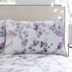 Dunelm Honesty Mauve Reversible Duvet Cover And Pillowcase Set 8 Dunelm Honesty Mauve Reversible Duvet Cover And Pillowcase Set -Furn. Shop 1000119115 alt02