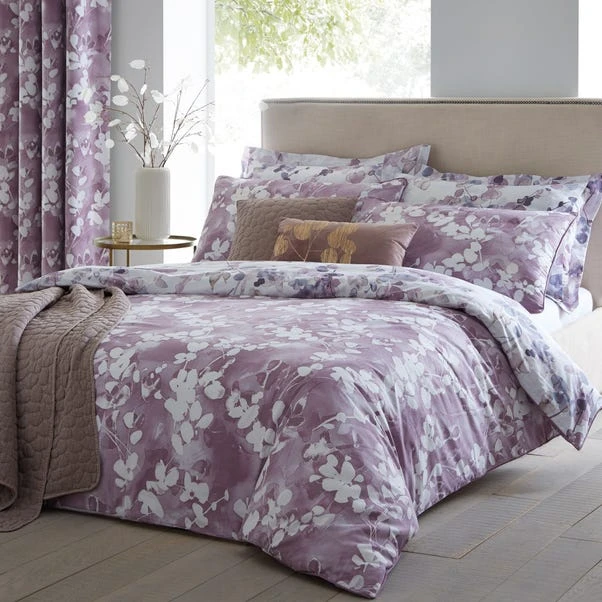 Dunelm Honesty Mauve Reversible Duvet Cover And Pillowcase Set 6 Dunelm Honesty Mauve Reversible Duvet Cover And Pillowcase Set - Image 6