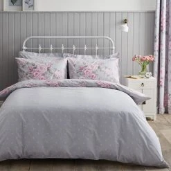 Dunelm Rosemont Grey Duvet Cover And Pillowcase Set 8 Dunelm Rosemont Grey Duvet Cover And Pillowcase Set -Furn. Shop 1000119170 alt02