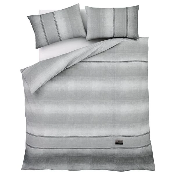 Catherine Lansfield Denim Grey Duvet Cover And Pillowcase Set 2 Catherine Lansfield Denim Grey Duvet Cover And Pillowcase Set - Image 2