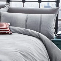 Catherine Lansfield Denim Grey Duvet Cover And Pillowcase Set 5 Catherine Lansfield Denim Grey Duvet Cover And Pillowcase Set -Furn. Shop 1000134933 alt03