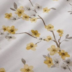 Dunelm Alisha Floral Yellow Reversible Duvet Cover And Pillowcase Set 8 Dunelm Alisha Floral Yellow Reversible Duvet Cover And Pillowcase Set -Furn. Shop 1000140015 alt02