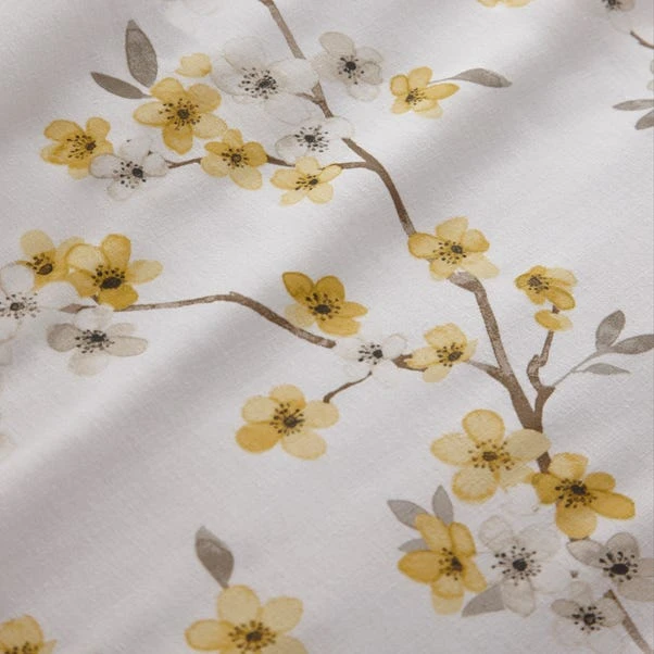 Dunelm Alisha Floral Yellow Reversible Duvet Cover And Pillowcase Set 3 Dunelm Alisha Floral Yellow Reversible Duvet Cover And Pillowcase Set - Image 3