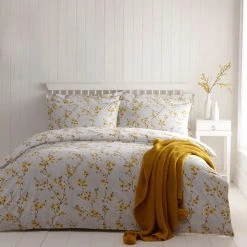 Dunelm Alisha Floral Yellow Reversible Duvet Cover And Pillowcase Set 10 Dunelm Alisha Floral Yellow Reversible Duvet Cover And Pillowcase Set -Furn. Shop 1000140015 alt04