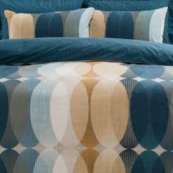 Elements Elijah Blue Reversible Duvet Cover And Pillowcase Set -Furn. Shop 1000140208 alt03