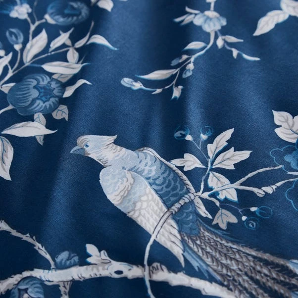 Dunelm Oriental Bird Blue Duvet Cover And Pillowcase Set 3 Dunelm Oriental Bird Blue Duvet Cover And Pillowcase Set - Image 3