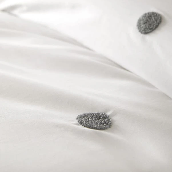 Dunelm Appletree Dot Slate 100% Cotton Duvet Cover And Pillowcase Set 3 Dunelm Appletree Dot Slate 100% Cotton Duvet Cover And Pillowcase Set - Image 3