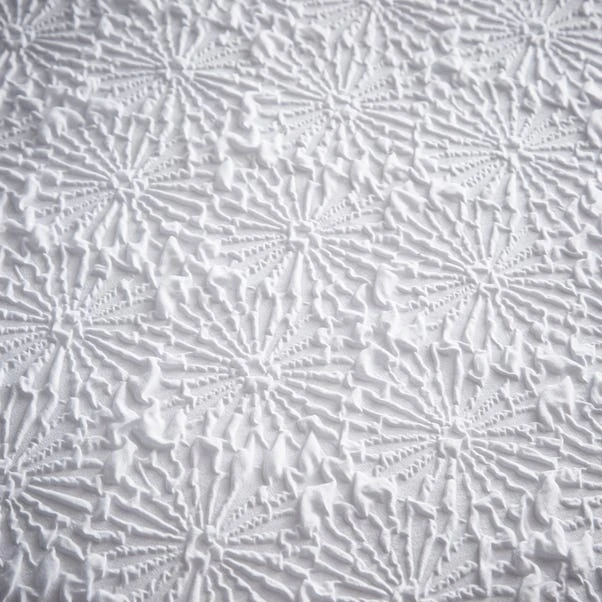 Dunelm Astra White Textured Floral Duvet Cover And Pillowcase Set 3 Dunelm Astra White Textured Floral Duvet Cover And Pillowcase Set - Image 3