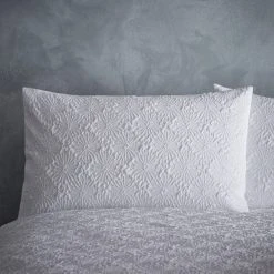 Dunelm Astra White Textured Floral Duvet Cover And Pillowcase Set 8 Dunelm Astra White Textured Floral Duvet Cover And Pillowcase Set -Furn. Shop 1000159709 alt03