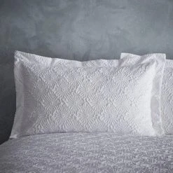 Dunelm Astra White Textured Floral Duvet Cover And Pillowcase Set 9 Dunelm Astra White Textured Floral Duvet Cover And Pillowcase Set -Furn. Shop 1000159709 alt04