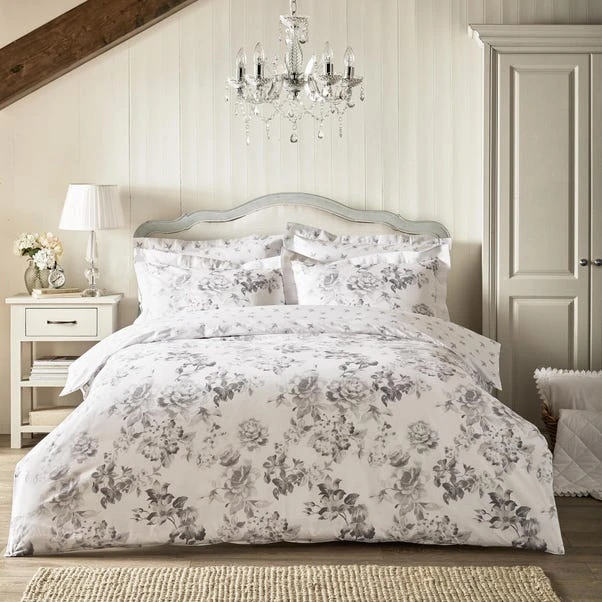 Holly Willoughby Tamsin Grey 100% Cotton Reversible Duvet Cover And Pillowcase Set 5 Holly Willoughby Tamsin Grey 100% Cotton Reversible Duvet Cover And Pillowcase Set - Image 5