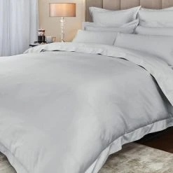 Hotel Cotton 230 Thread Count Sateen Silver Duvet Cover -Furn. Shop 1000160068 alt02
