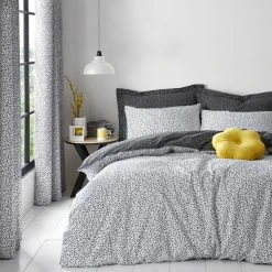 Dunelm Dottie Black Duvet Cover And Pillowcase Set 8 Dunelm Dottie Black Duvet Cover And Pillowcase Set -Furn. Shop 1000166739 alt02
