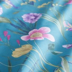 Dunelm Fleur Teal Duvet Cover And Pillowcase Set 9 Dunelm Fleur Teal Duvet Cover And Pillowcase Set -Furn. Shop 1000166982 alt03