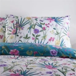 Dunelm Fleur Teal Duvet Cover And Pillowcase Set 10 Dunelm Fleur Teal Duvet Cover And Pillowcase Set -Furn. Shop 1000166982 alt04