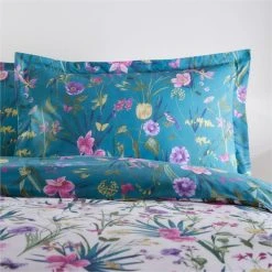 Dunelm Fleur Teal Duvet Cover And Pillowcase Set 11 Dunelm Fleur Teal Duvet Cover And Pillowcase Set -Furn. Shop 1000166982 alt05