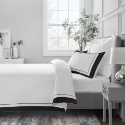 Dorma Purity Kington Black Duvet Cover And Pillowcase Set -Furn. Shop 1000167089 alt02