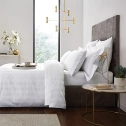 Hotel Cotton 230 Thread Count White Stripe Duvet Cover 5 Hotel Cotton 230 Thread Count White Stripe Duvet Cover -Furn. Shop 1000167748 alt02