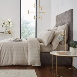 Hotel Cotton 230 Thread Count Natural Stripe Duvet Cover -Furn. Shop 1000167760 alt02