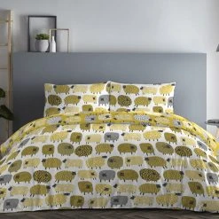 Fusion Dotty Sheep Yellow Duvet Cover And Pillowcase Set -Furn. Shop 1000170844 alt02