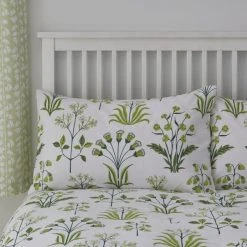 Dunelm Florentina Green 100% Cotton Reversible Duvet Cover And Pillowcase Set -Furn. Shop 1000180709 alt03
