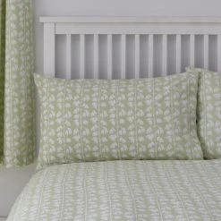Dunelm Florentina Green 100% Cotton Reversible Duvet Cover And Pillowcase Set -Furn. Shop 1000180709 alt04