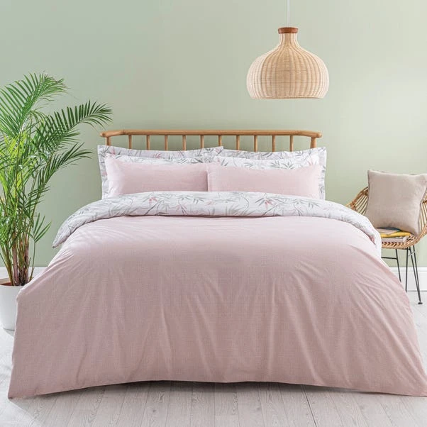 Dunelm Shino Floral Reversible Duvet Cover And Pillowcase Set 2 Dunelm Shino Floral Reversible Duvet Cover And Pillowcase Set - Image 2