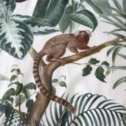 Dunelm Jungle Green 100% Cotton Reversible Duvet Cover And Pillowcase Set -Furn. Shop 1000181955 alt04