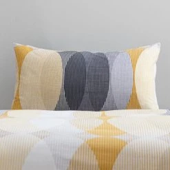 Elements Elijah Ochre Reversible Duvet Cover And Pillowcase Set -Furn. Shop 1000182064 alt03