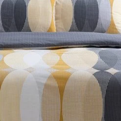 Elements Elijah Ochre Reversible Duvet Cover And Pillowcase Set -Furn. Shop 1000182064 alt05