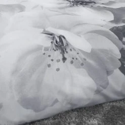 Catherine Lansfield Dramatic Floral Silver Reversible Duvet Cover And Pillowcase Set 8 Catherine Lansfield Dramatic Floral Silver Reversible Duvet Cover And Pillowcase Set -Furn. Shop 1000184212 alt03