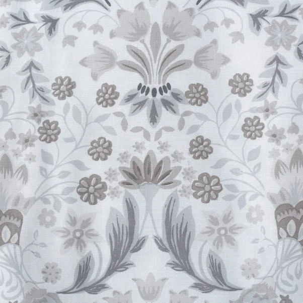 Dunelm Hardwick Floral Grey Reversible Duvet Cover And Pillowcase Set 6 Dunelm Hardwick Floral Grey Reversible Duvet Cover And Pillowcase Set - Image 6