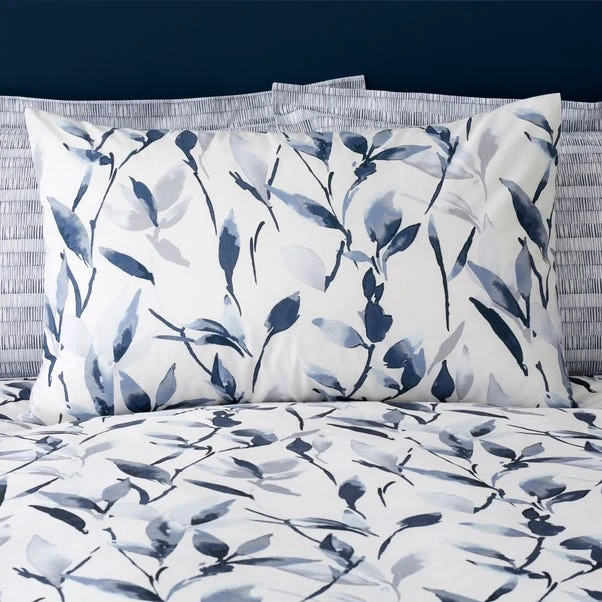 Dunelm Zen Navy Reversible Duvet Cover And Pillowcase Set 4 Dunelm Zen Navy Reversible Duvet Cover And Pillowcase Set - Image 4