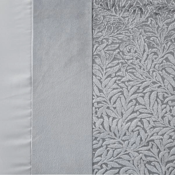 Dunelm Beverley Charcoal Embellished Luxe Duvet Cover And Pillowcase Set 3 Dunelm Beverley Charcoal Embellished Luxe Duvet Cover And Pillowcase Set - Image 3