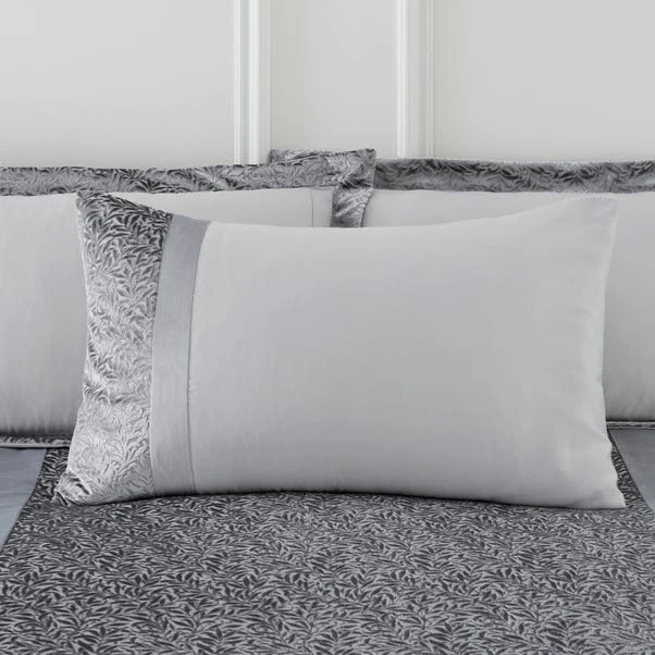 Dunelm Beverley Charcoal Embellished Luxe Duvet Cover And Pillowcase Set 5 Dunelm Beverley Charcoal Embellished Luxe Duvet Cover And Pillowcase Set - Image 5