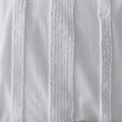 Dunelm Ezra White Tufted Luxe 100% Cotton Duvet Cover And Pillowcase Set -Furn. Shop 1000185684 alt02