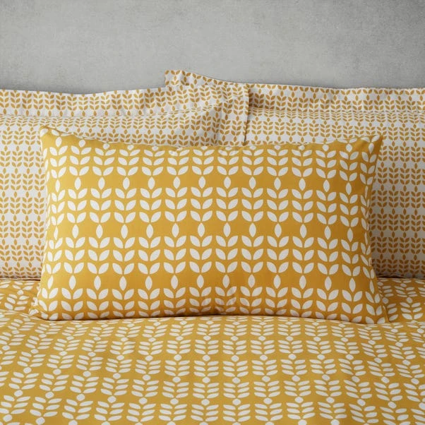 Elements Vete Ochre Reversible Duvet Cover And Pillowcase Set 4 Elements Vete Ochre Reversible Duvet Cover And Pillowcase Set - Image 4