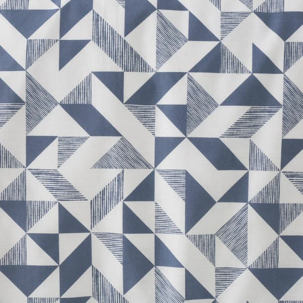 Dunelm Elements Bako Reversible Geometric Blue Duvet Cover And Pillowcase Set 6 Dunelm Elements Bako Reversible Geometric Blue Duvet Cover And Pillowcase Set - Image 6