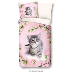 Kids Duvet Cover Pussycat 135x200 Cm Good Morning