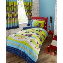 Diggers Single Duvet Cover Set Childrens Bedding Quilt Bed Set -Furn. Shop 25034038 3