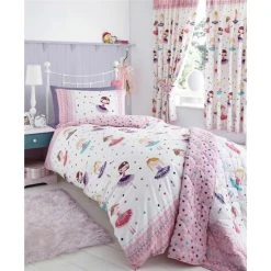 Ballerina Dancer Single Duvet Cover Set Pink Girls Bedroom Bedding