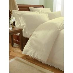 Balmoral Cream Single Duvet Cover Set Bedding Quilt Bed Set