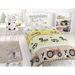 Kidz Apple Tree Farm Single Duvet Cover Set