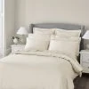 Dorma 300 Thread Count 100% Cotton Sateen Plain Cream Duvet Cover