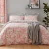 Dunelm Erin Blush & Grey Reversible Duvet Cover And Pillowcase Set