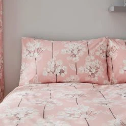 Dunelm Erin Blush & Grey Reversible Duvet Cover And Pillowcase Set -Furn. Shop 30672234 alt03